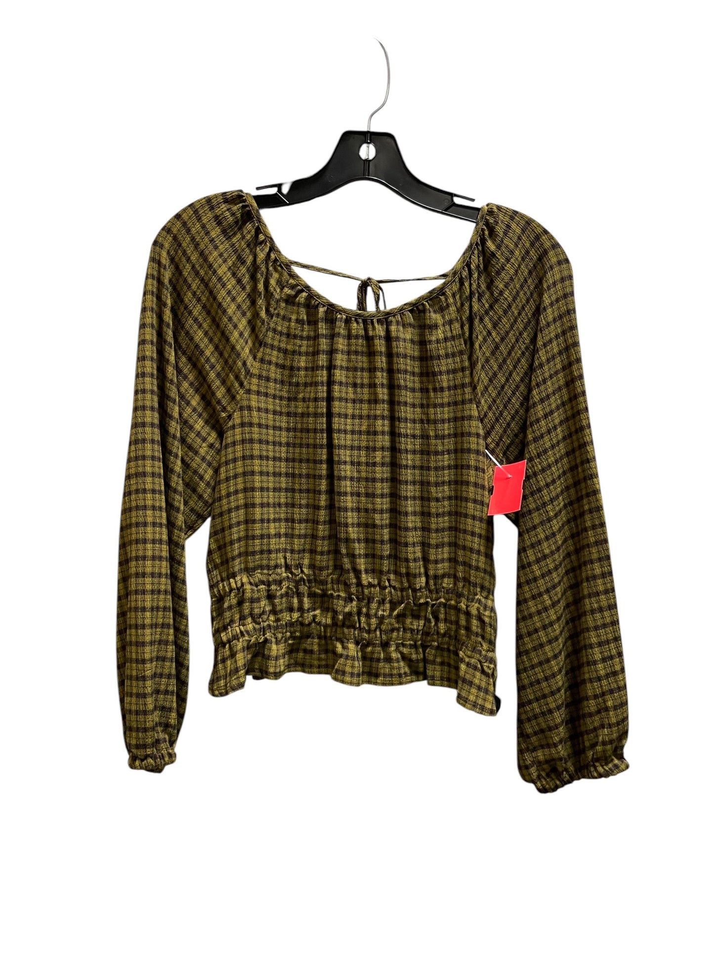 Top Long Sleeve By Madewell In Green, Size: S