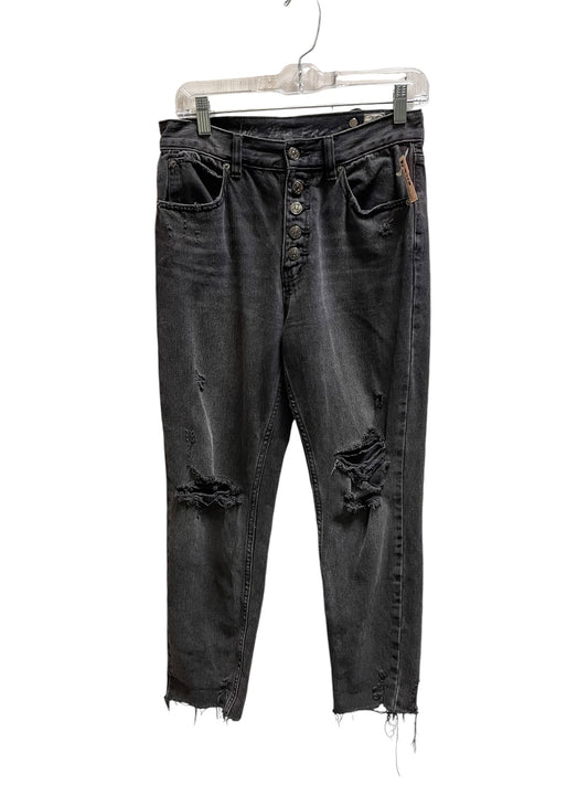 Jeans Straight By We The Free In Black Denim, Size: 2