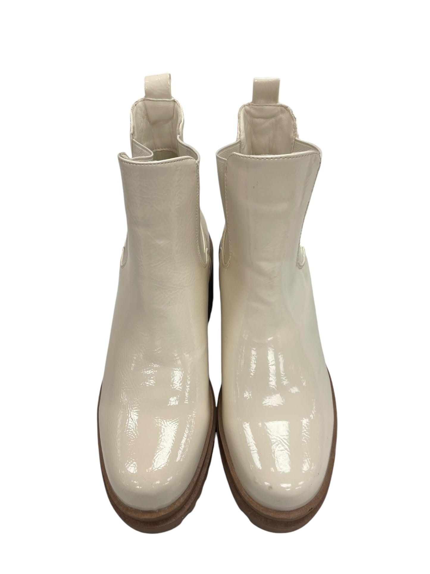 Boots Ankle Heels By Diba In Cream, Size: 9