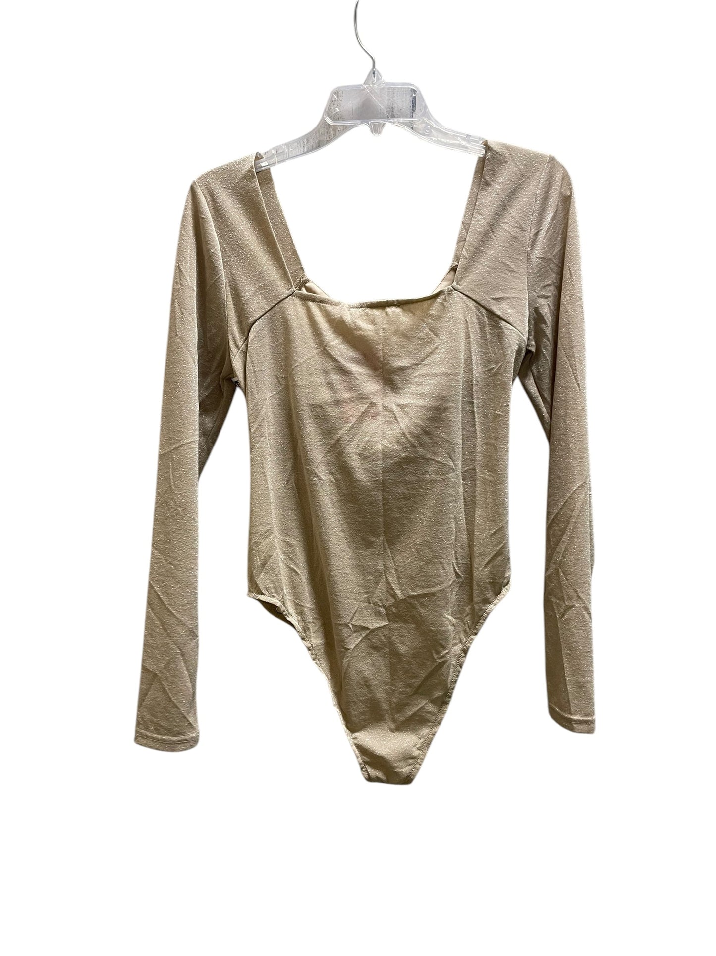 Top Long Sleeve By Entro In Gold, Size: L