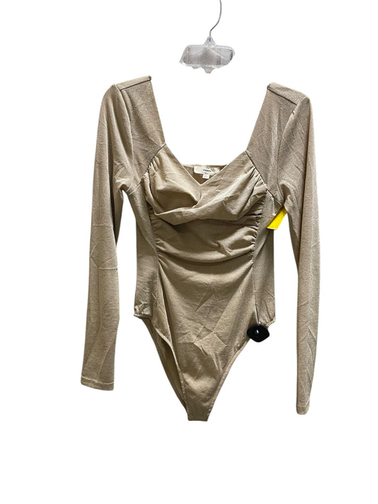 Top Long Sleeve By Entro In Gold, Size: L