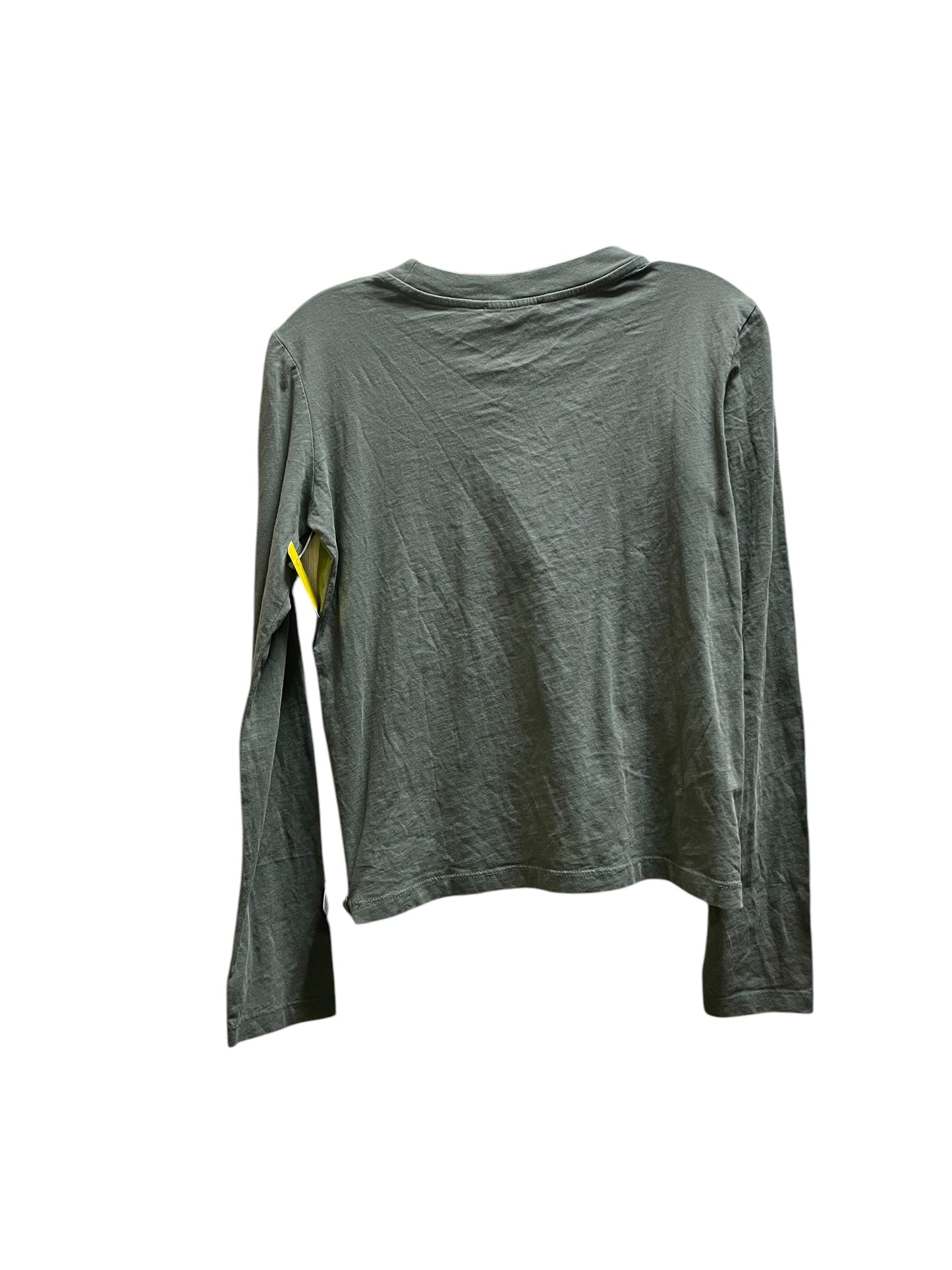 Top Long Sleeve By Zara In Green, Size: Xs