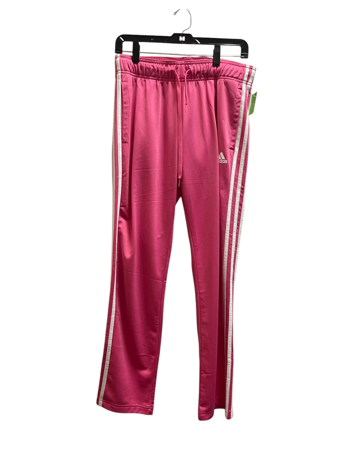 Athletic Pants By Adidas In Pink, Size: M