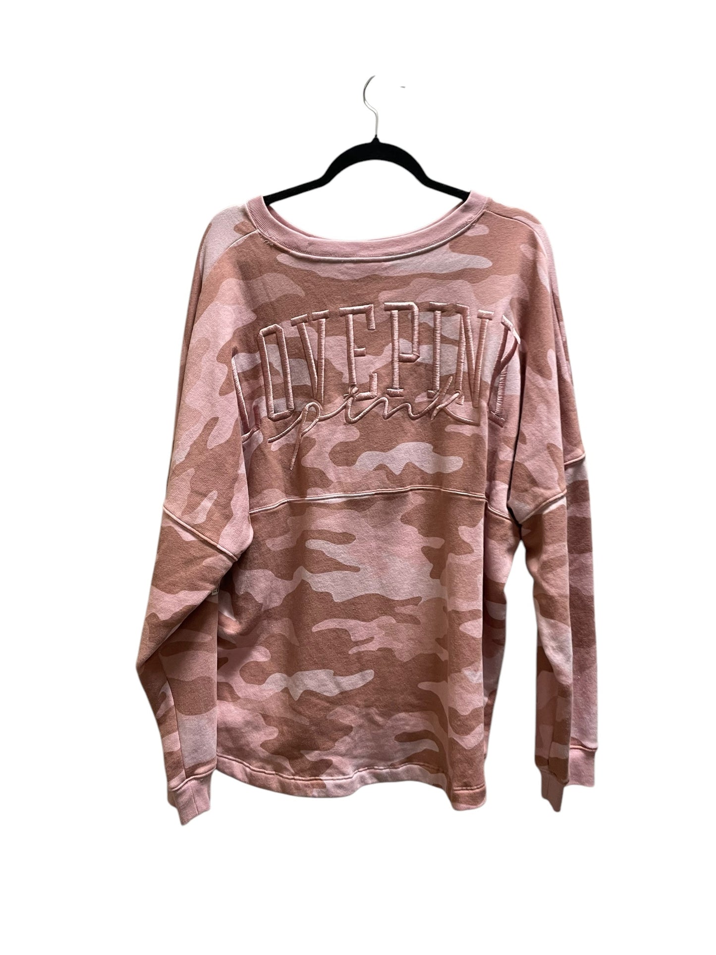 Sweatshirt Crewneck By Pink In Pink, Size: Xl