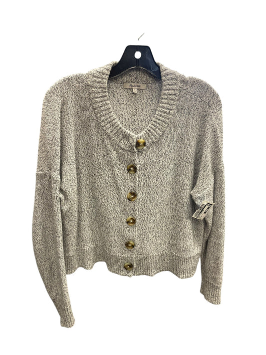 Sweater Cardigan By Madewell In Grey, Size: M