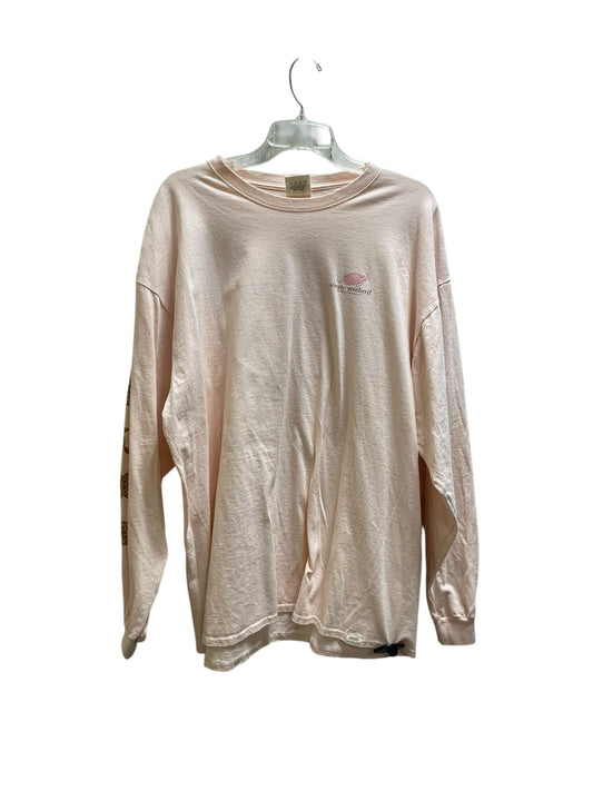 Top Long Sleeve By Simply Southern In Pink, Size: 2x