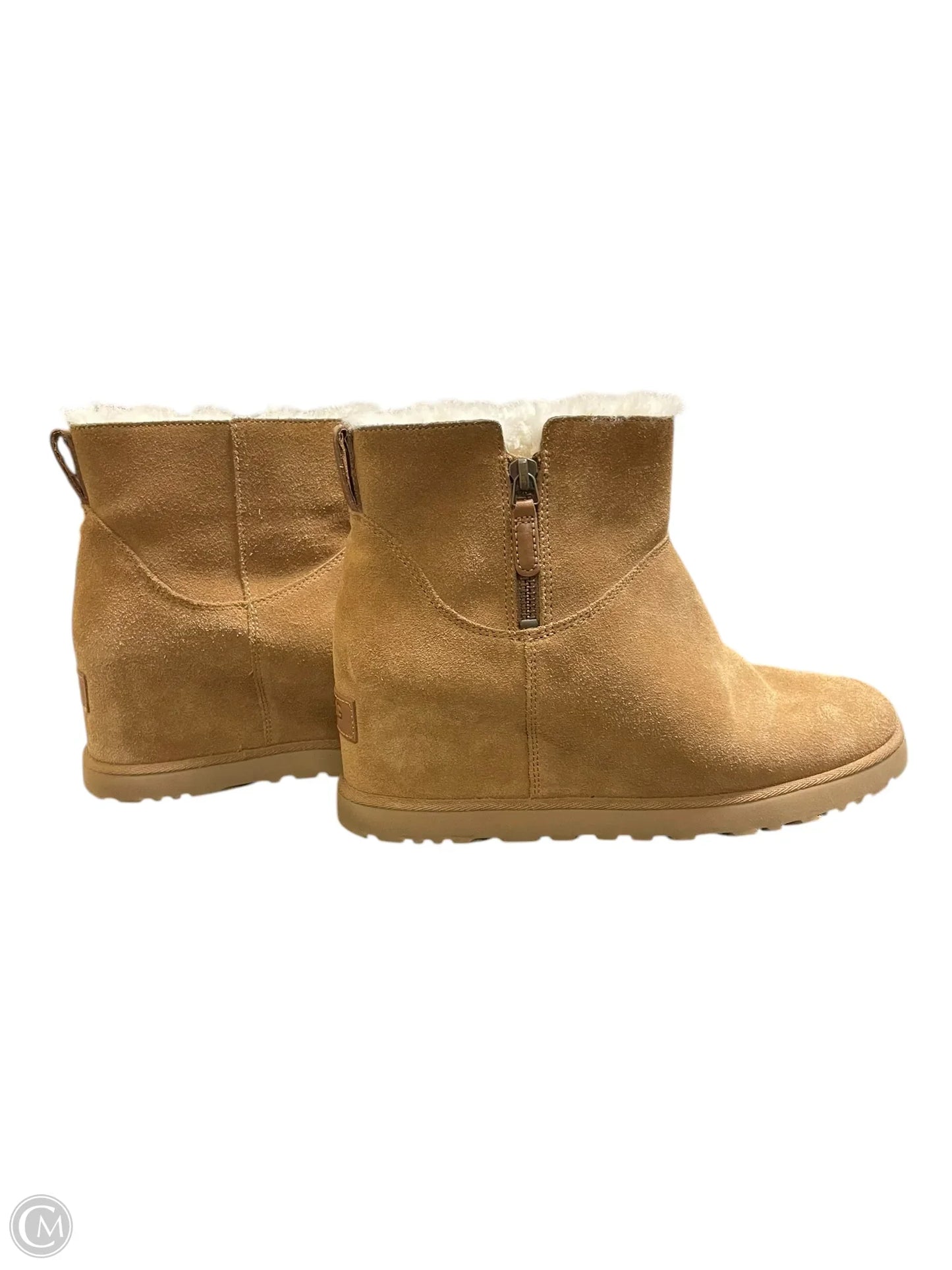 Boots Designer By Ugg In Brown, Size: 9.5