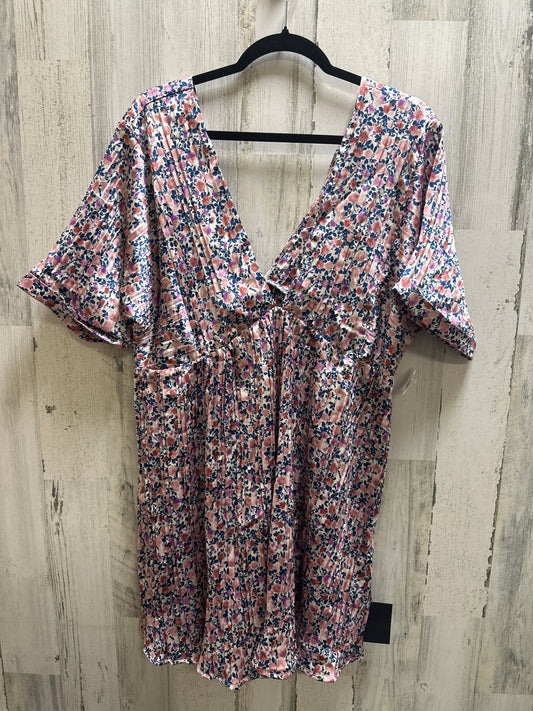 Multi-colored Dress Casual Short Lulu, Size L