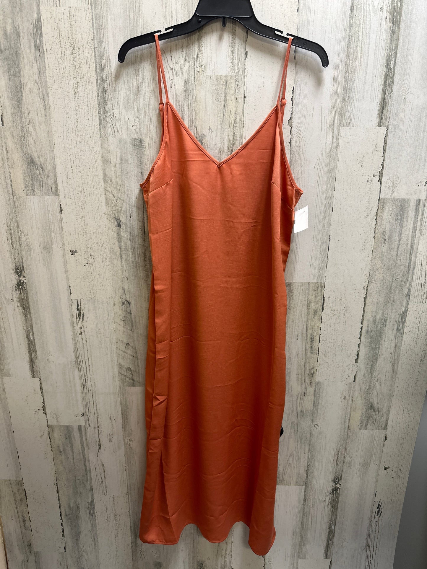 Orange Dress Casual Maxi A New Day, Size L