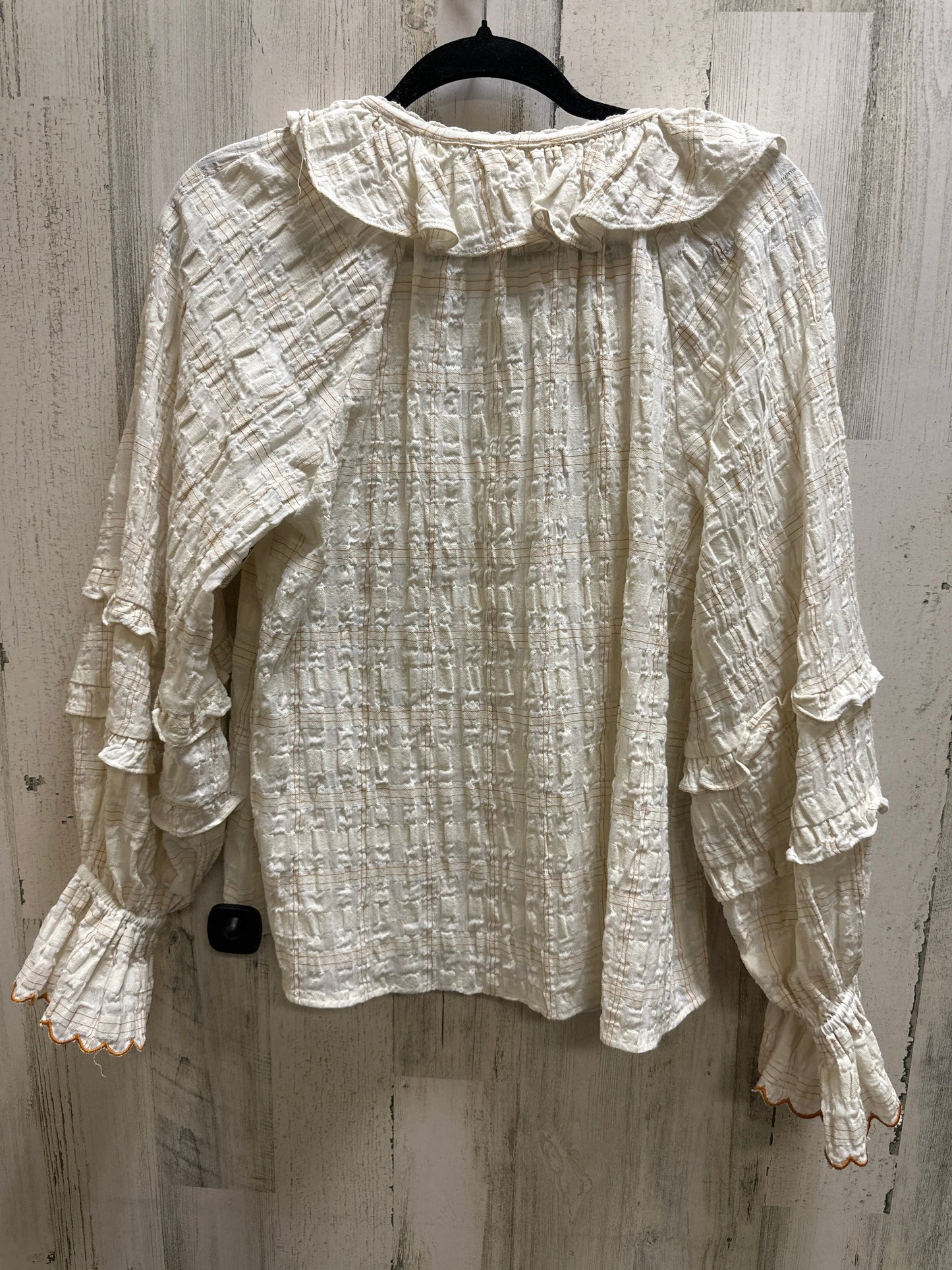 Cream Top Long Sleeve Anthropologie, Size S