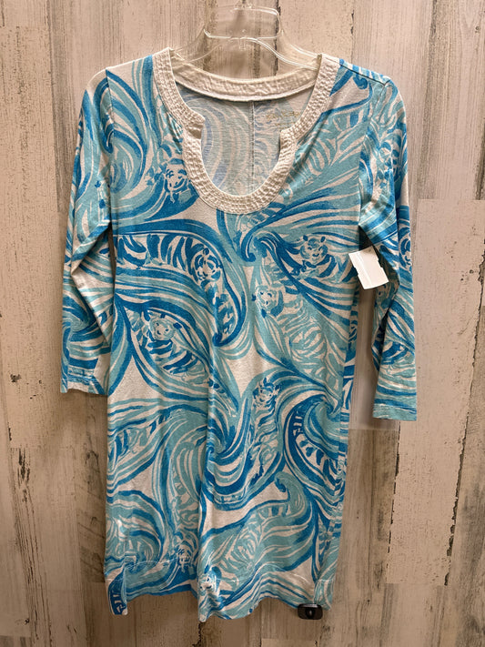 Blue Dress Casual Short Lilly Pulitzer, Size Xs