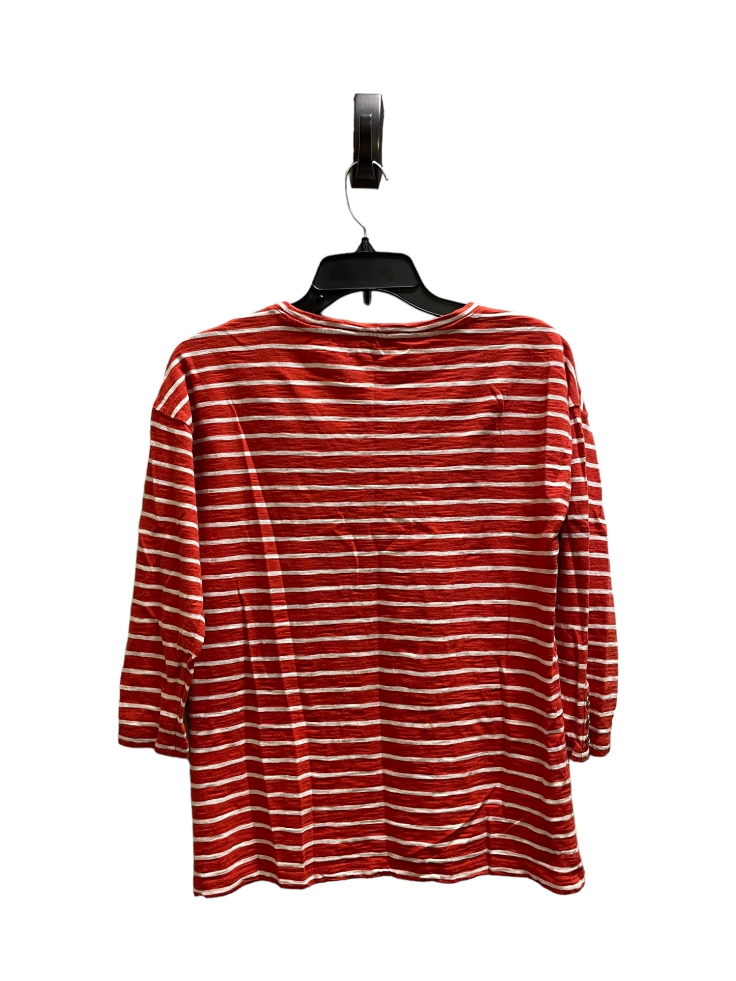 Top Long Sleeve By Talbots In Striped Pattern, Size: Xs