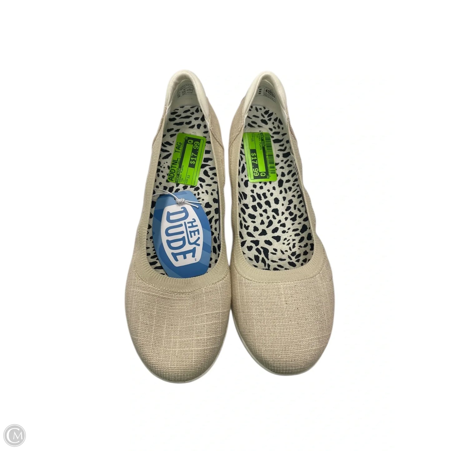 Shoes Flats By Hey Dude In Tan, Size: 11