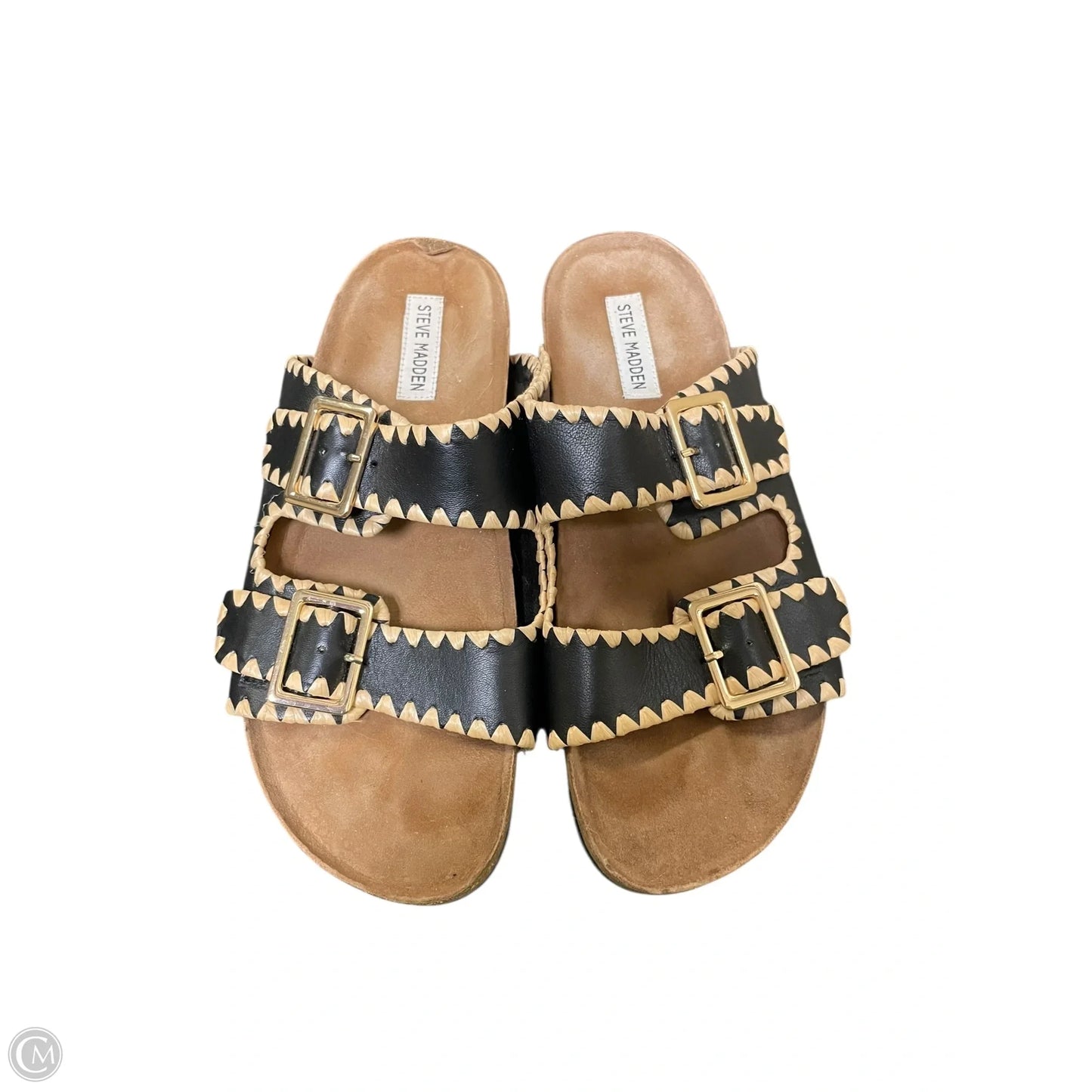 Sandals Flats By Steve Madden In Black, Size: 11