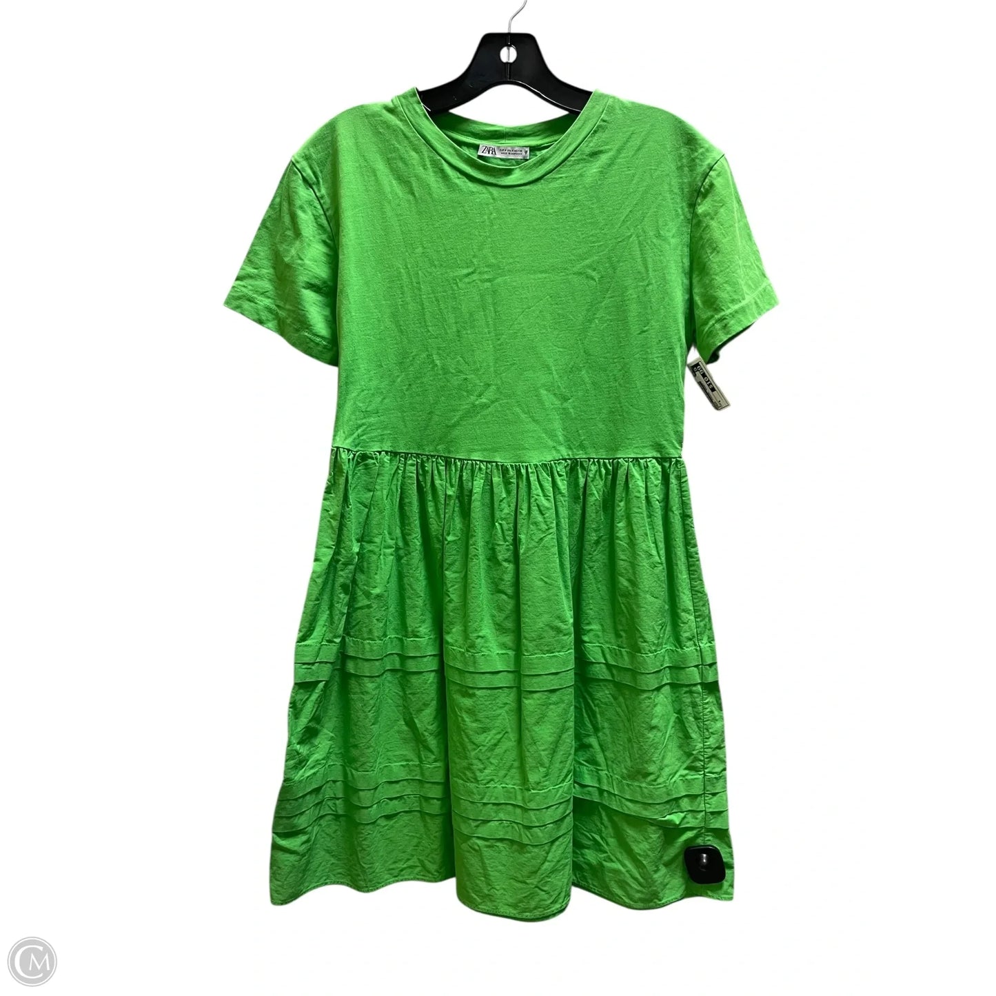 Dress Casual Short By Zara In Green, Size: S