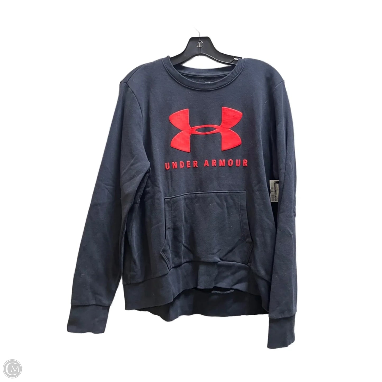 Athletic Sweatshirt Collar By Under Armour In Black, Size: L