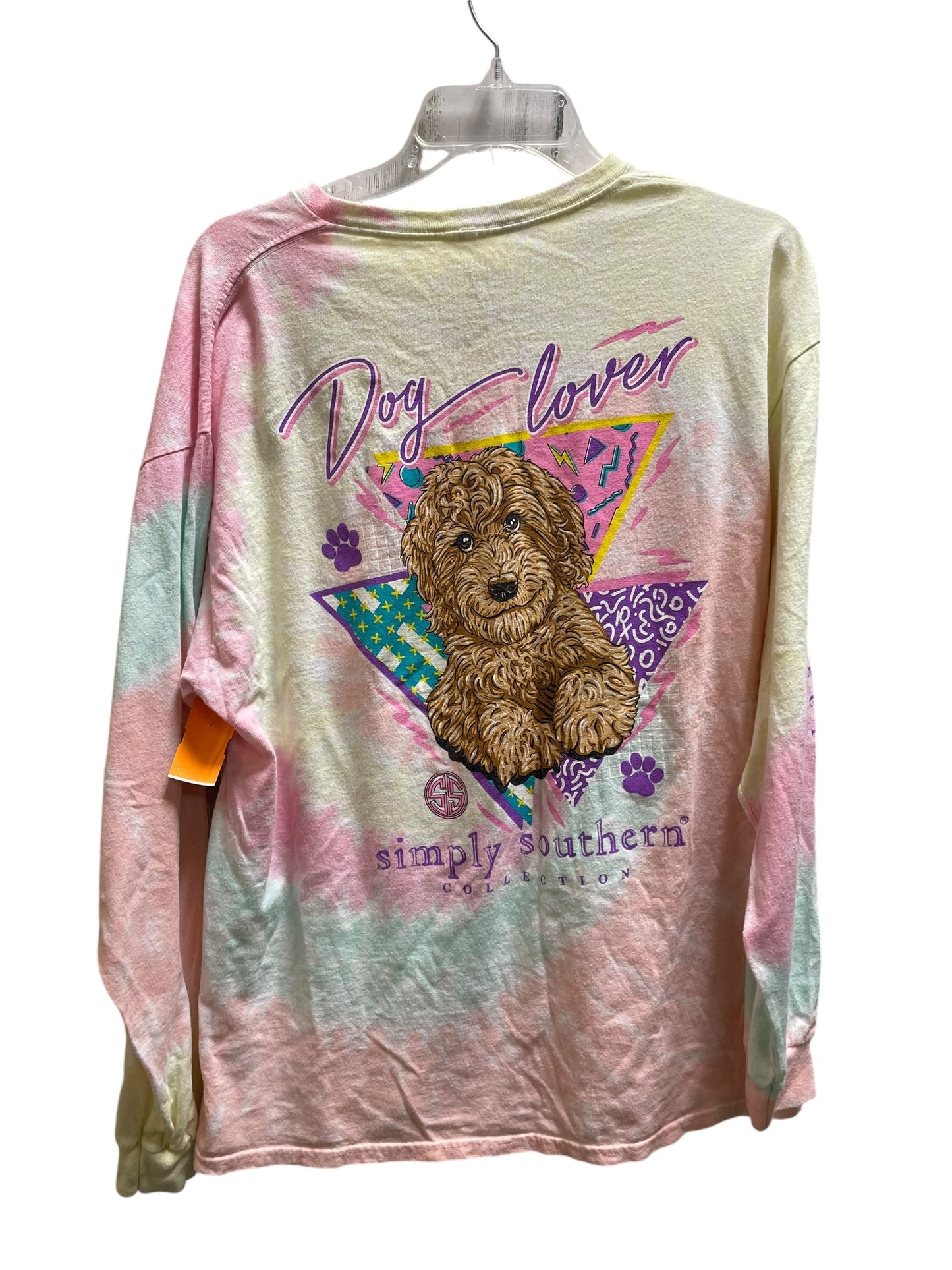 Top Long Sleeve By Simply Southern In Multi-colored, Size: Xl