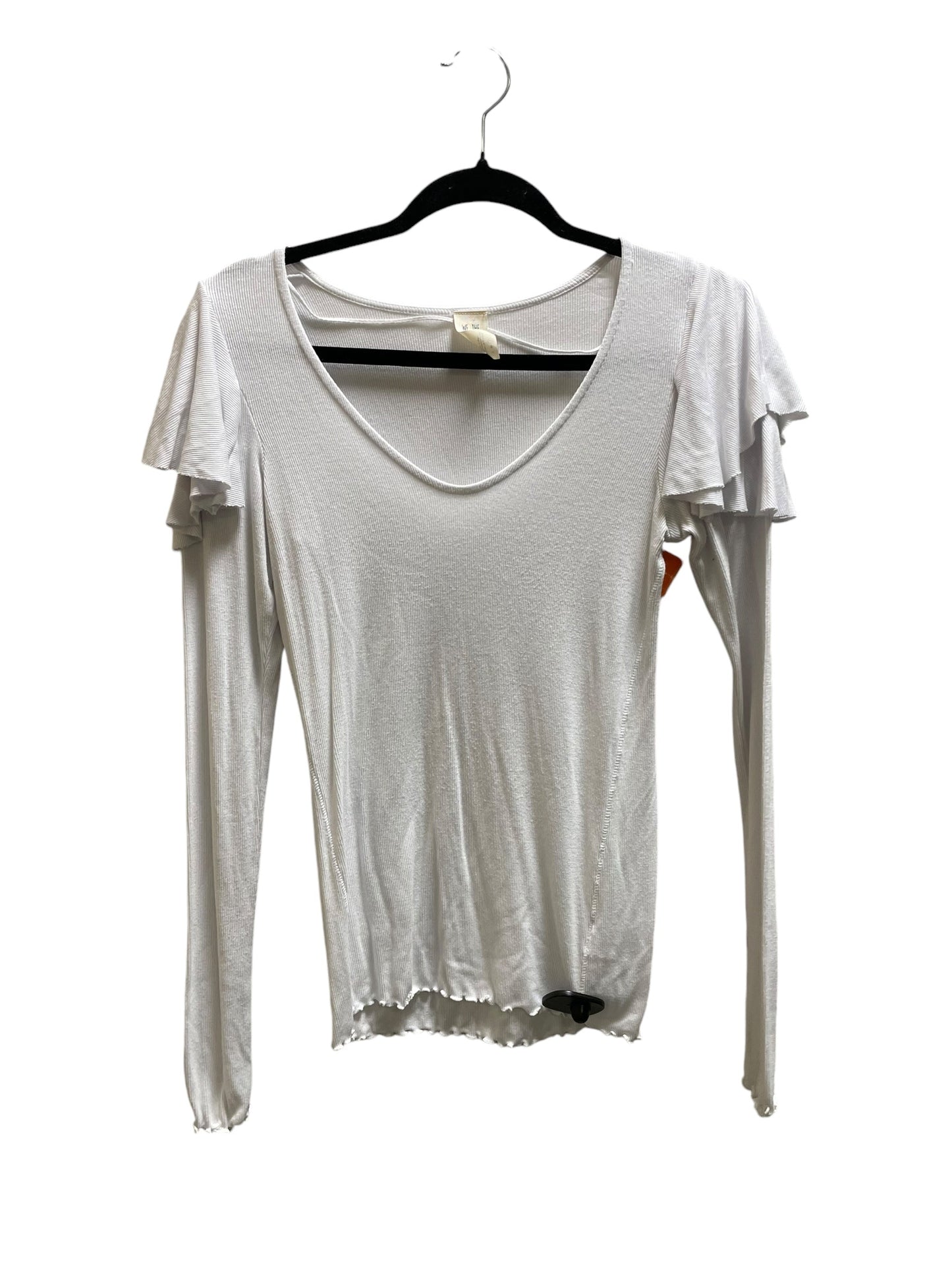 Top Long Sleeve By Free People In White, Size: S