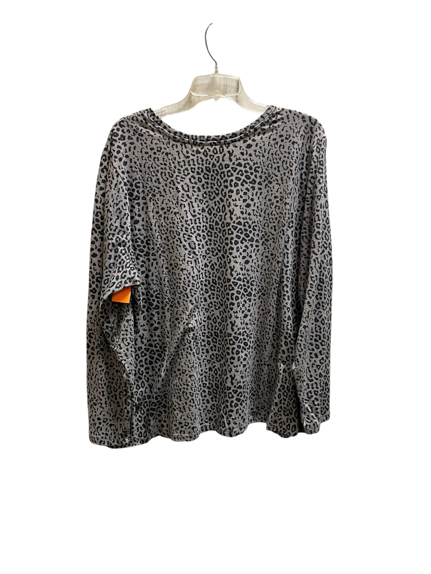 Top Long Sleeve By Lane Bryant In Grey, Size: 3x