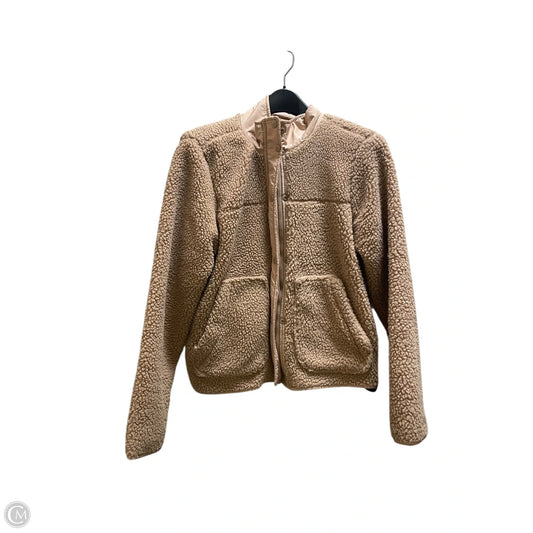 Sweatshirt Collar By Clothes Mentor In Brown, Size: M