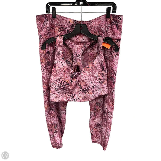 Athletic Pants 2pc By Athleta In Pink, Size: 2x