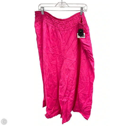 Pants Linen By Anthropologie In Pink, Size: 2x