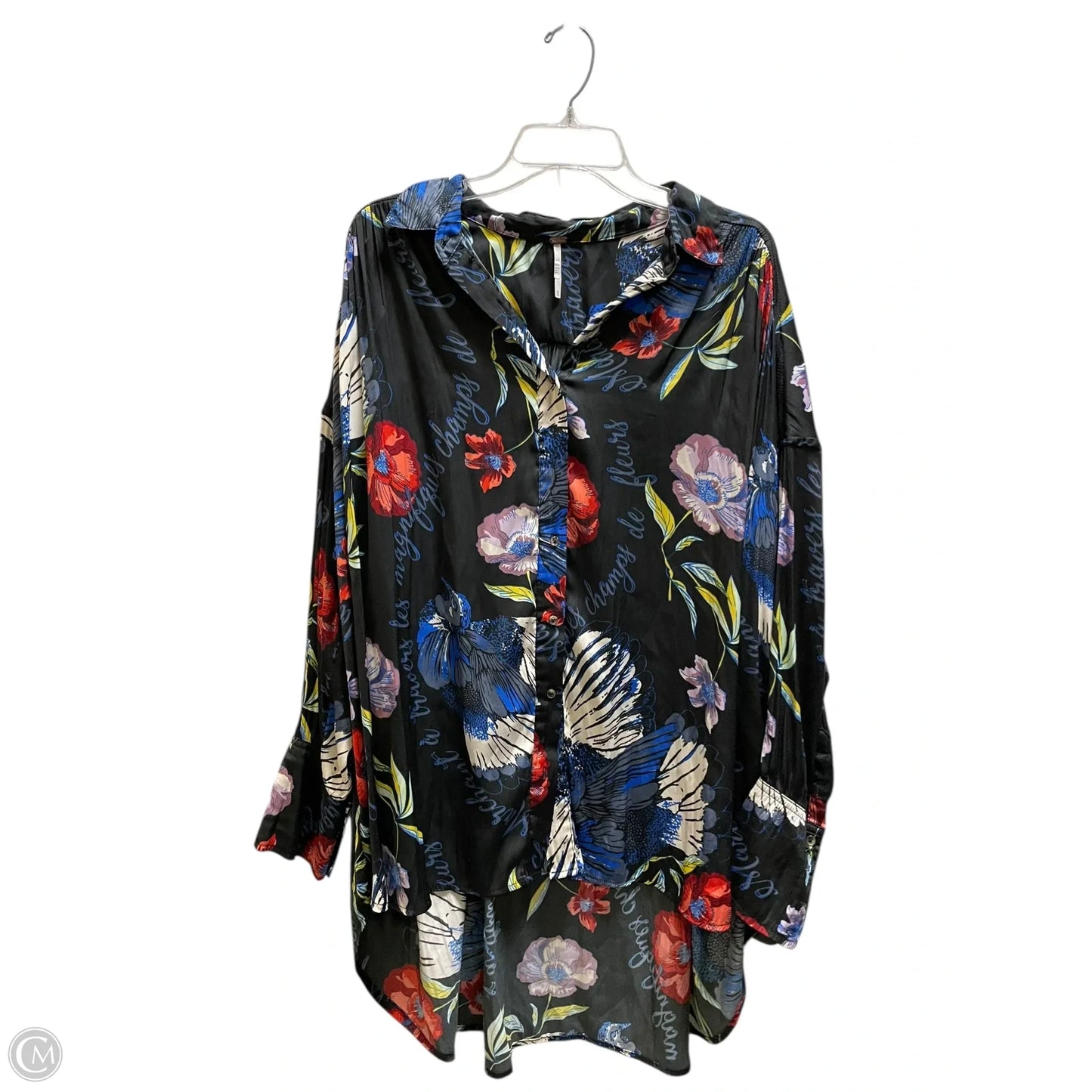 Top Long Sleeve By Free People In Black, Size: M