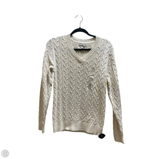 Sweater By Croft And Barrow In Cream, Size: M