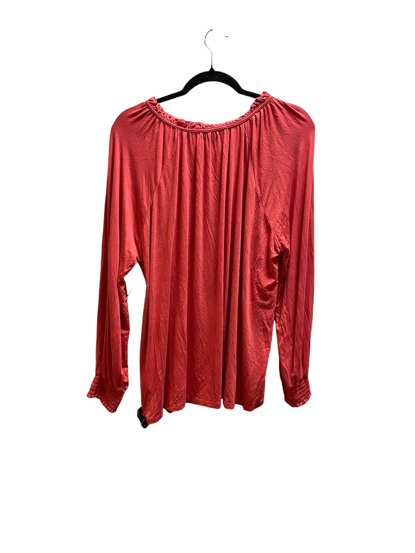 Top Long Sleeve By Cable And Gauge In Orange, Size: 1x