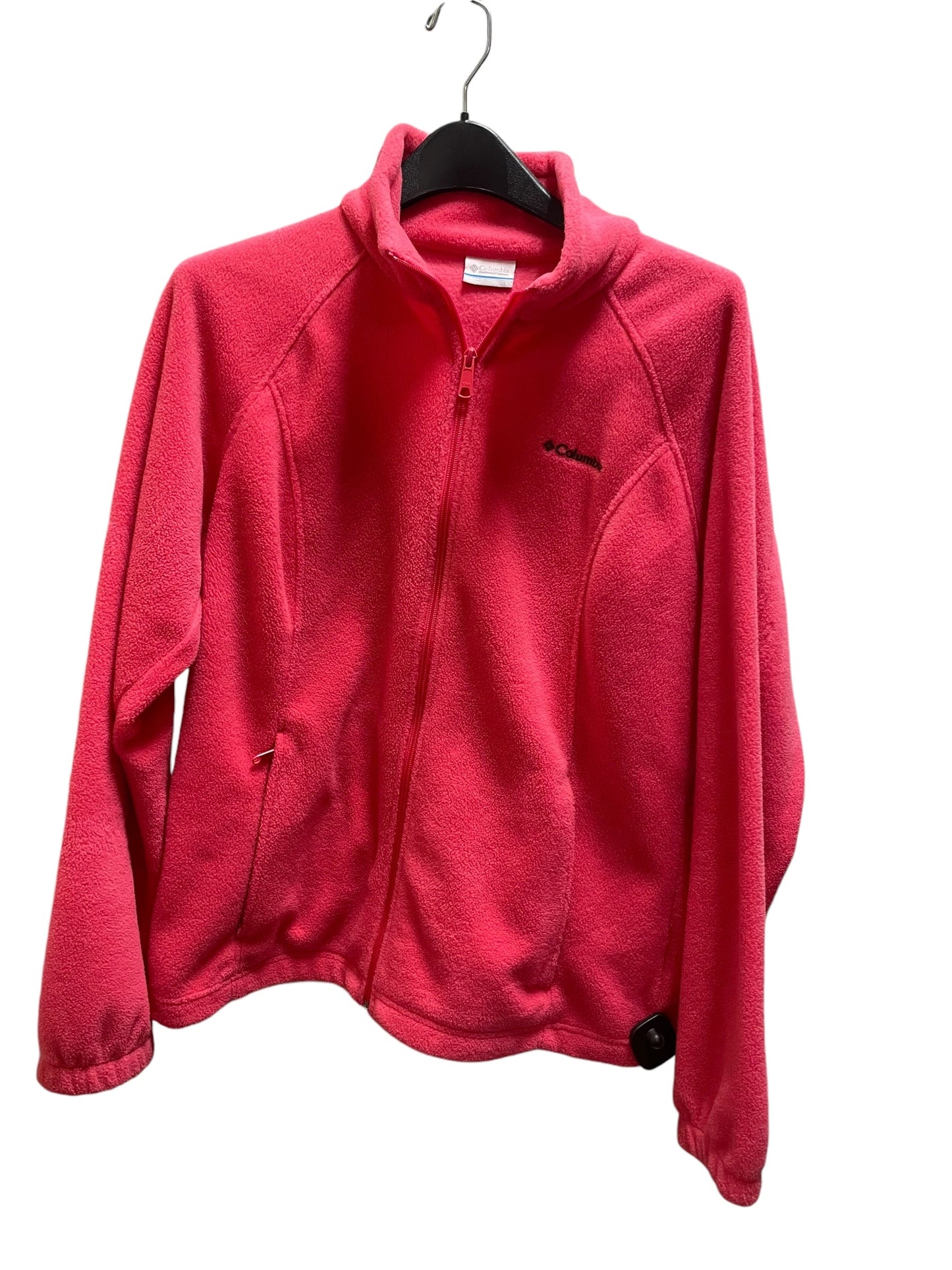 Jacket Fleece By Columbia In Pink, Size: L