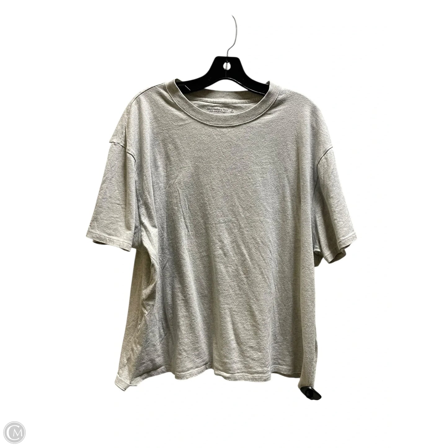Top Short Sleeve Basic By Abercrombie And Fitch In Grey, Size: Xl