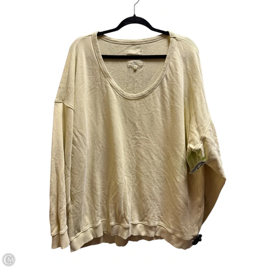 Sweatshirt Collar By Aerie In Yellow, Size: Xl
