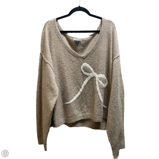 Sweater By American Eagle In Brown, Size: 2x