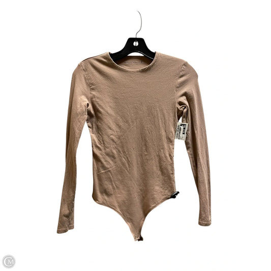 Top Long Sleeve By Abercrombie And Fitch In Brown, Size: Xs