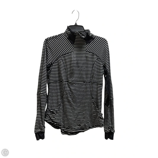 Athletic Jacket By Lululemon In Black, Size: M