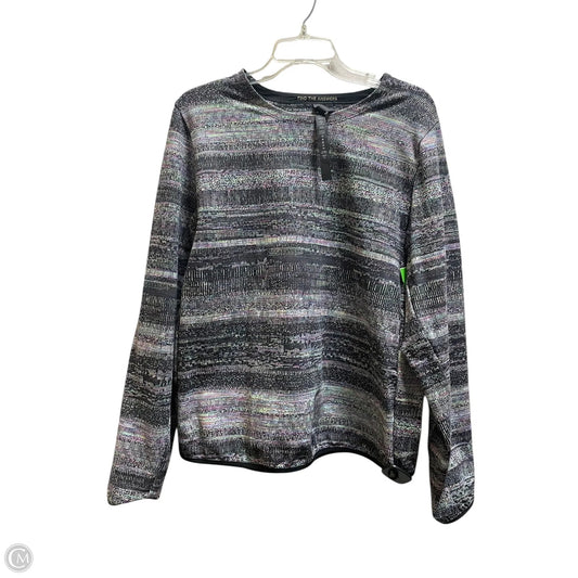 Athletic Top Long Sleeve Collar By Lululemon In Multi-colored, Size: M