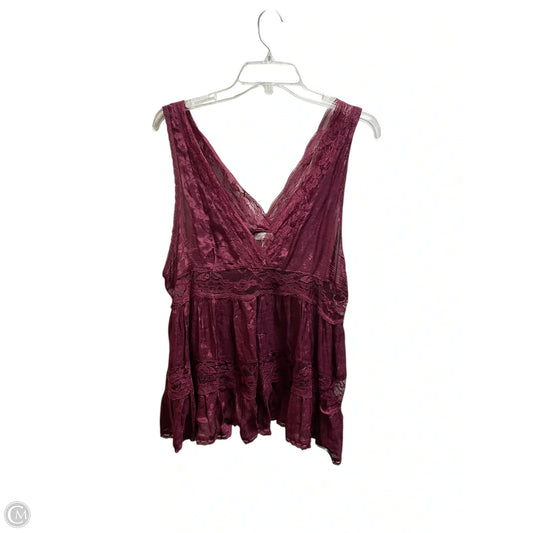 Top Sleeveless By Free People In Red, Size: S