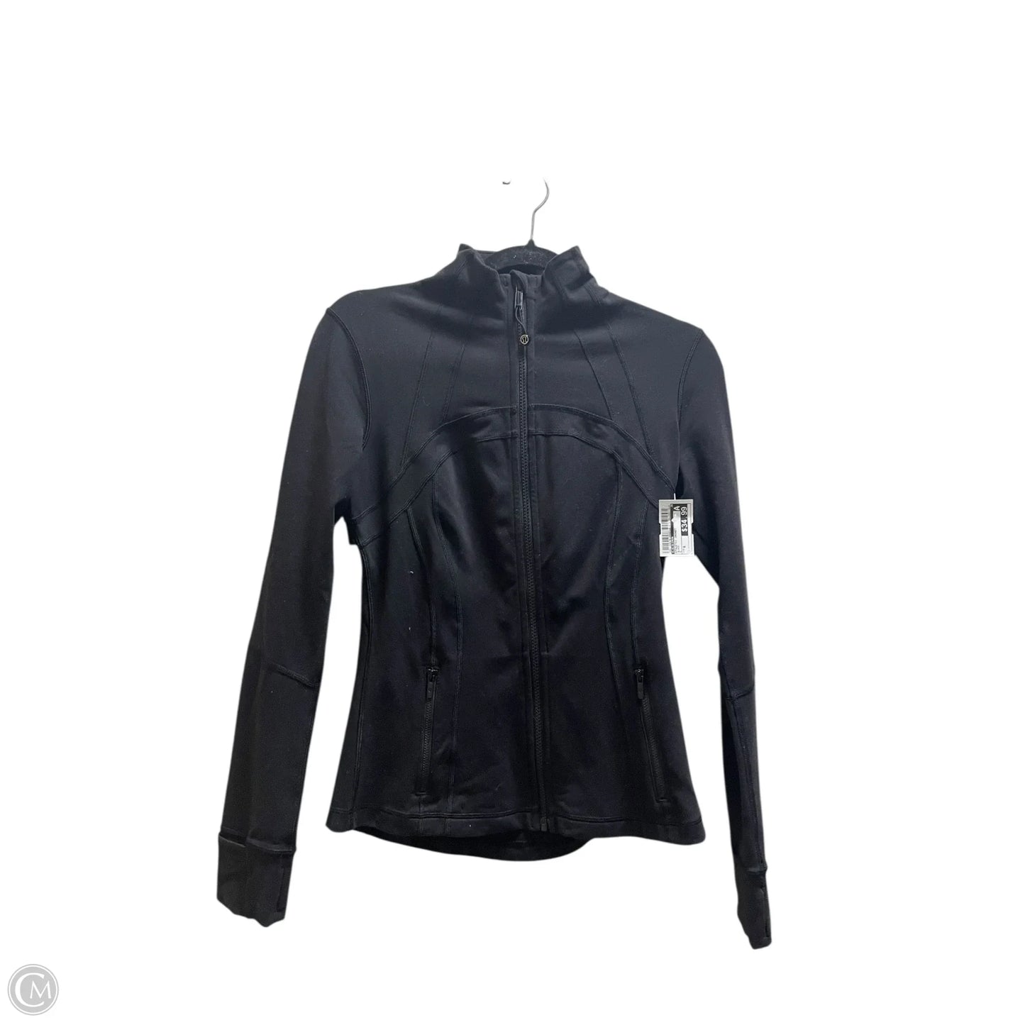 Athletic Jacket By Lululemon In Black, Size: 6