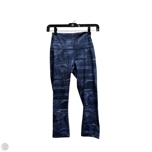 Athletic Leggings By Lululemon In Blue, Size: 4