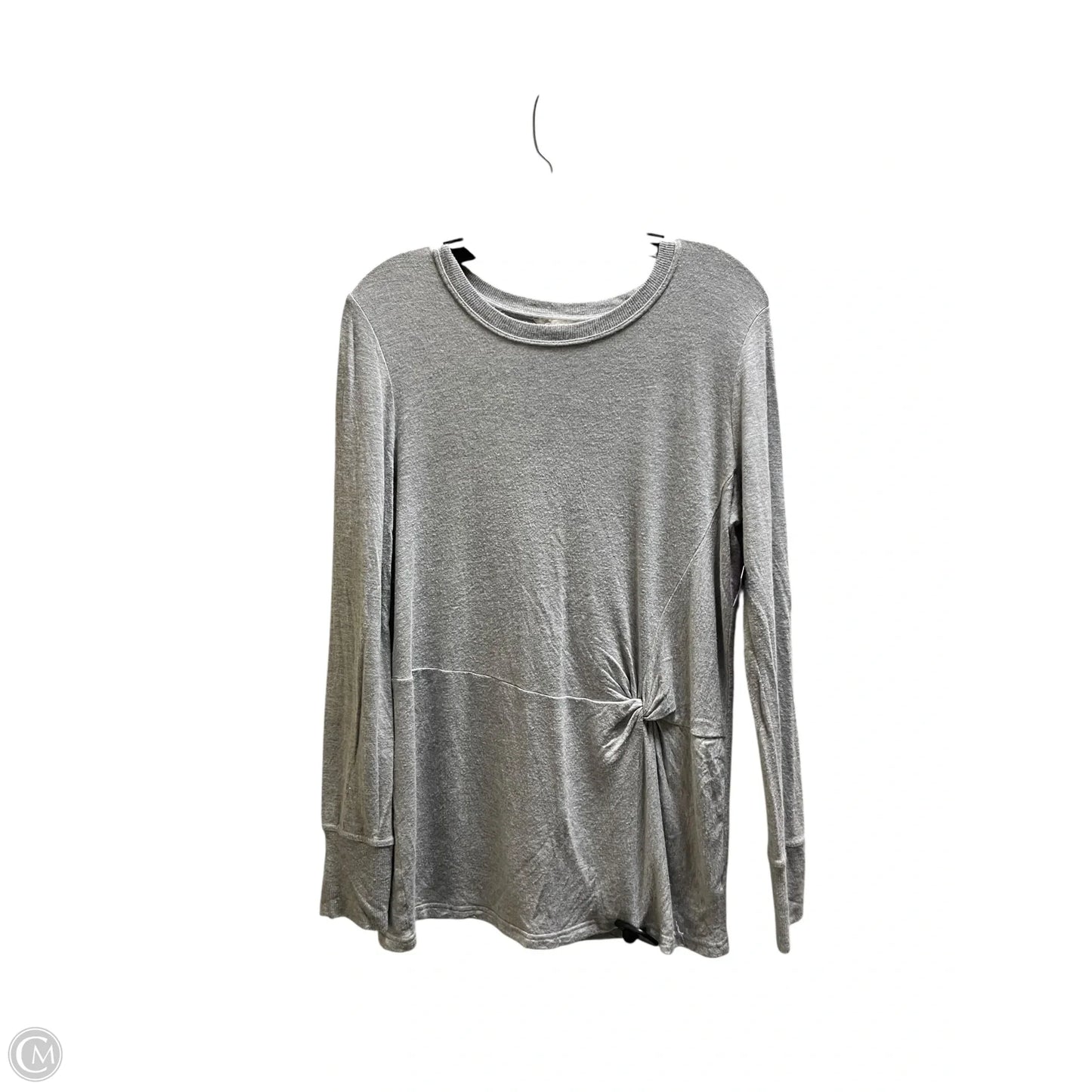 Top Long Sleeve By Athleta In Grey, Size: S