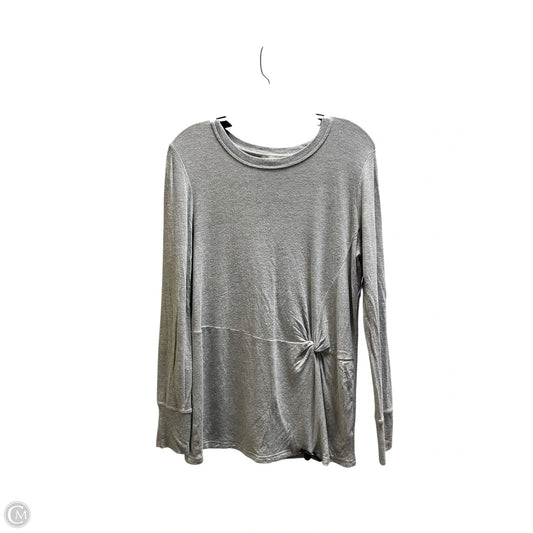 Top Long Sleeve By Athleta In Grey, Size: S