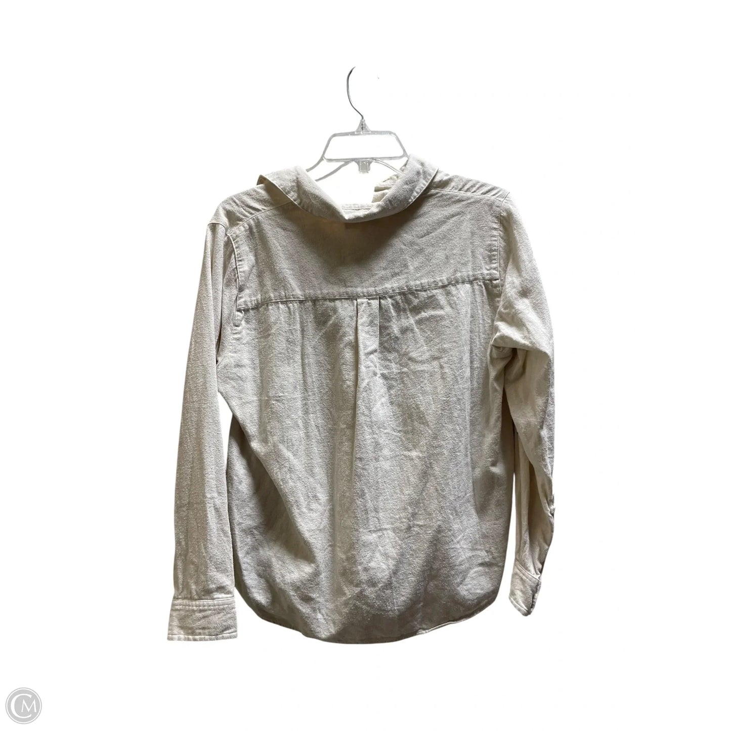 Top Long Sleeve By Madewell In Tan, Size: L