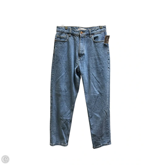 Jeans Straight By Zara In Blue Denim, Size: 8