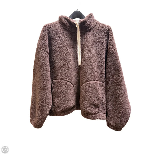 Sweatshirt Collar By All In Motion In Brown, Size: Xl