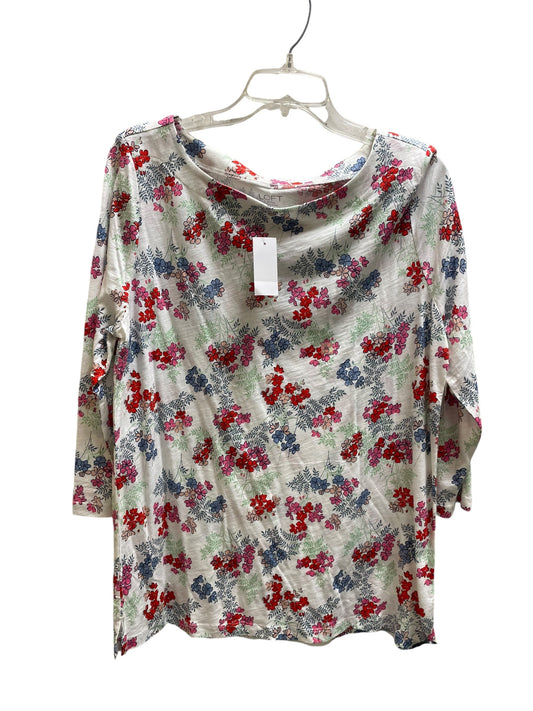 Top Long Sleeve By Loft In Floral Print, Size: Xl