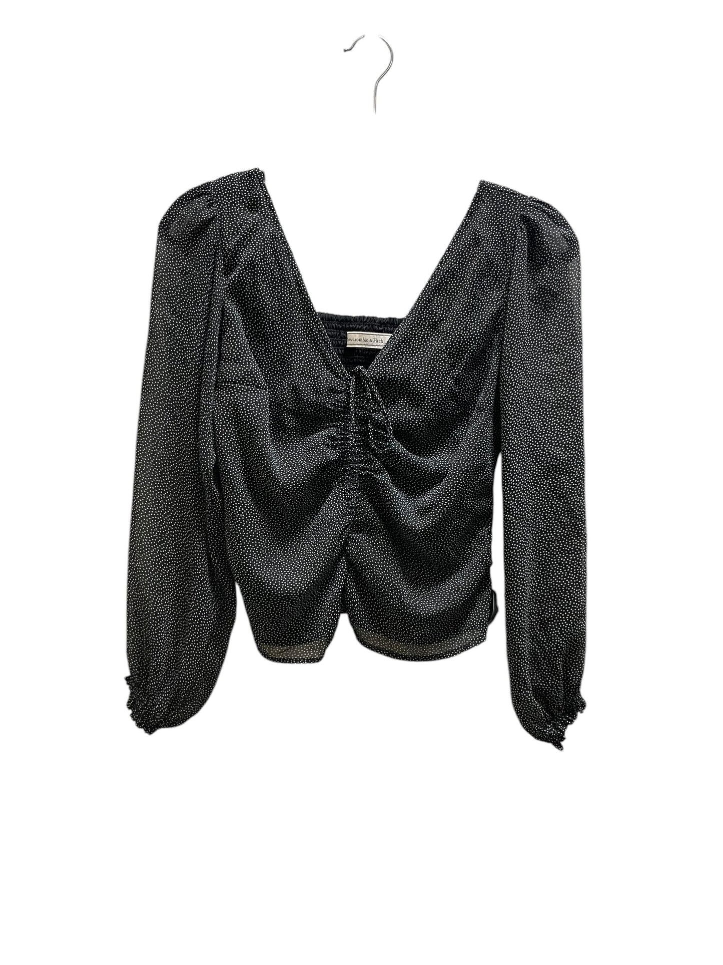 Top Long Sleeve By Abercrombie And Fitch In Black, Size: S