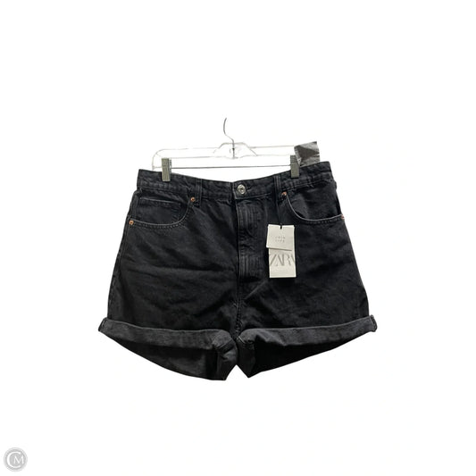 Shorts By Zara In Black Denim, Size: 12