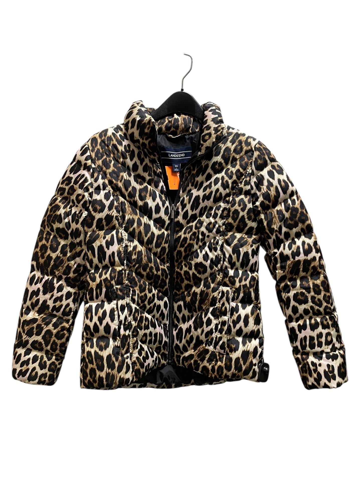 Coat Puffer & Quilted By Lands End In Animal Print, Size: Xs