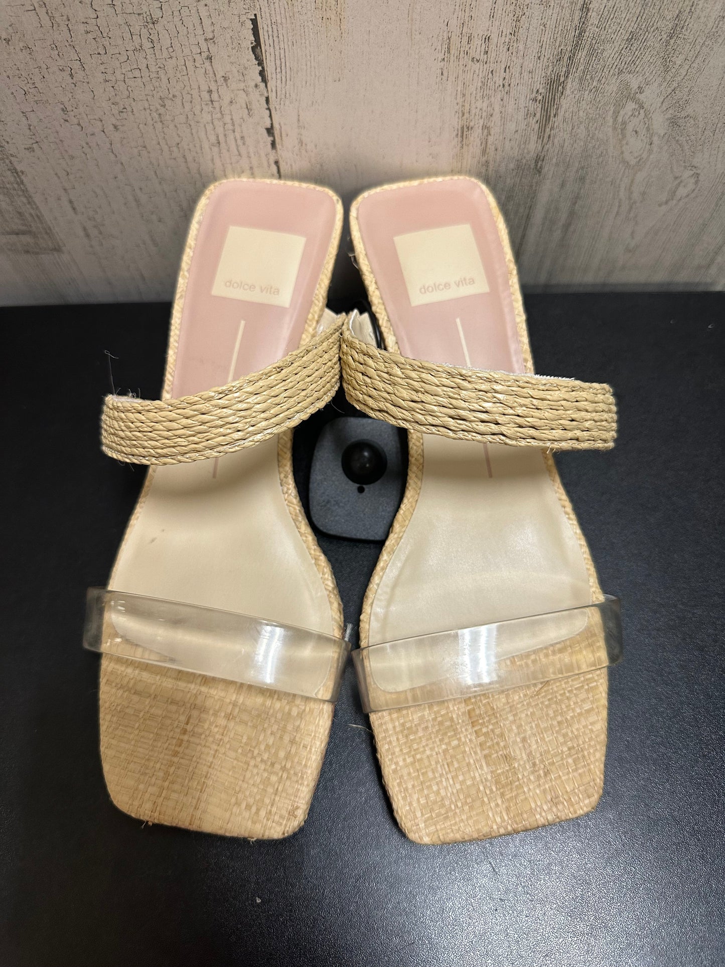 Brown Sandals Heels Kitten Dolce Vita, Size 7.5