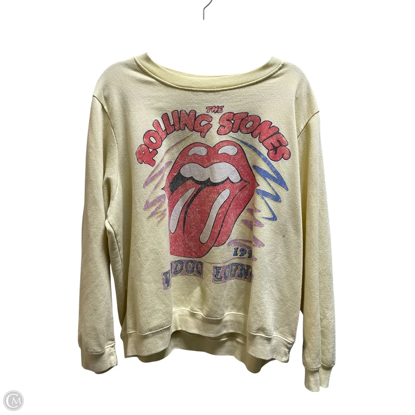 Sweatshirt Crewneck By Clothes Mentor In Yellow, Size: 3x